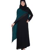 Black Rama Green Kashiboo Lace Lace Islamic Abaya