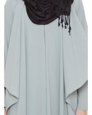 Grey Kashiboo Plain Islamic Abaya 5