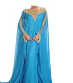 Sky Blue Partywear Farsha for Women