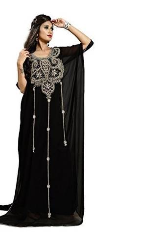 Black georgette embriodery islamic kaftans