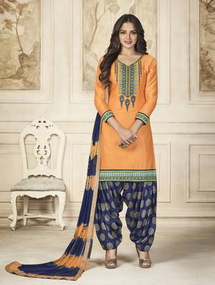 Mustard jacquard cotton salwar with dupatta 1