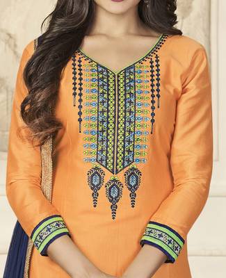 Mustard jacquard cotton salwar with dupatta 2