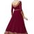 Maroon Embroidered Velvet Anarkali Suit