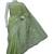 Ada Hand Embroidered Lucknow Chikankari Green Cotton Saree With Blouse