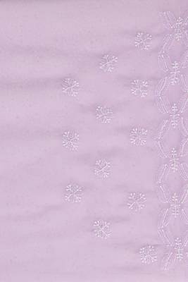 Ada Hand Embroidered LAVENDER  Faux Georgette Lucknow Chikankari Women Saree With Blouse - A129559 4