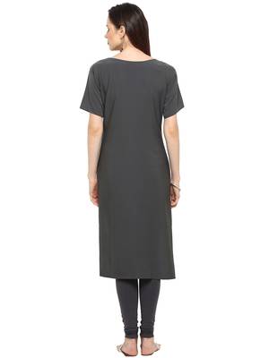 White printed crepe kurtis 2
