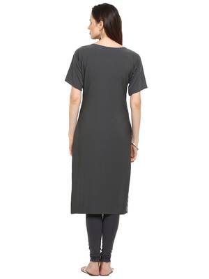 White printed crepe kurtis 2