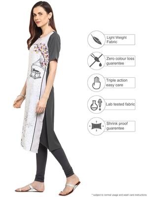 White printed crepe kurtis 3