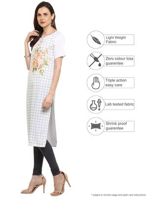 White printed crepe kurtis 3