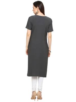Multicolor printed crepe kurtis 2
