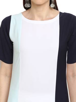 White plain crepe kurtis 5
