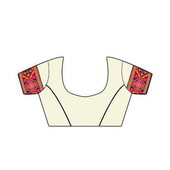 Pink Embroidered Georgette Saree With Blouse 5