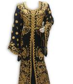 Black georgette embroidered islamic kaftans