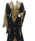 Black georgette embroidered islamic kaftans