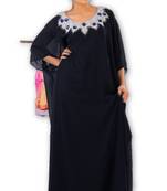 Black georgette embroidered islamic kaftans