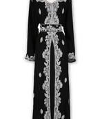 Black georgette embroidered islamic kaftans