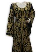 Black georgette embroidered islamic kaftans