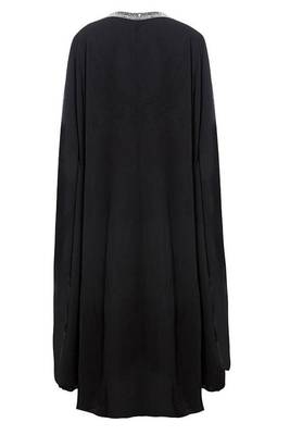 Black georgette embroidered islamic kaftans 2