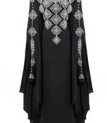 Black georgette embroidered islamic kaftans