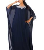 Black georgette embroidered islamic kaftans