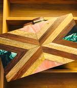 Handcrafted Designer Wooden Resin box clutches