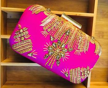 Designer Zardosi Box Clutches 1