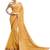 Yellow zari work chiffon saree with blouse