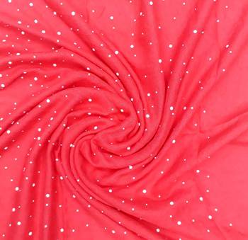 Red Cotton Designer Hijab Stole For Women 4