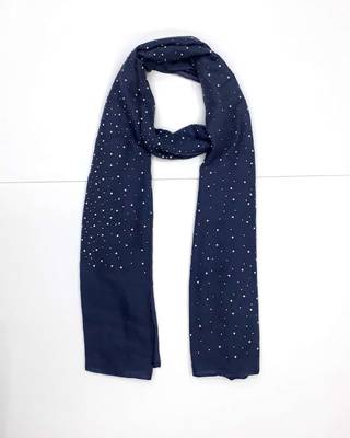Blue Cotton Designer Hijab Stole For Women 2