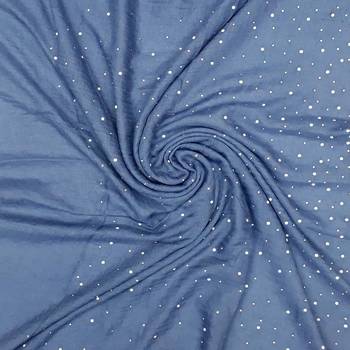 Blue Cotton Designer Hijab Stole For Women 4