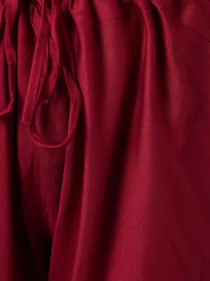 Maroon Viscose Plain Kurta Pajama 4