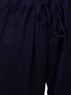 Blue Viscose Plain Kurta Pajama 4