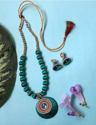 Turquoise Crystal Necklaces 5