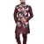 Black Jute Printed Nehru Style Jacket