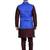Blue Jute Printed Nehru Style Jacket
