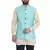 Green Dupion Silk Printed Nehru Style Jacket