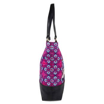 Blue Silver Taxi Tote Bag 2
