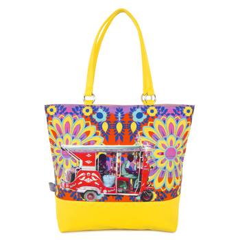 Crimson Taxi Tote Bag 1