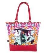 Turquoise Green Taxi Tote Bag