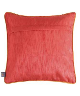 Silver auto rickshaw glaze cotton cushion cover 16x16 inches 2