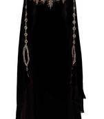 Black Georgette Zari and Stonework Kaftan 