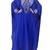 Blue Georgette Farasha With Zari And Stone Embroidery Work