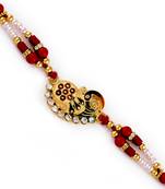 Beautifully Jewelled Peacock Motif Rakhi
