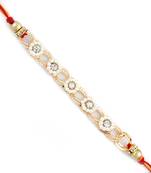 Penta Floral Beads Chain Style Rakhi