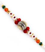 Beautiful Multicolor Round Beads Rakhi