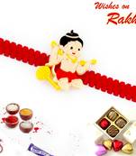 Cute Bal Hanuman Motif Kids Rakhi