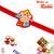Red  And  Blue Cute Ganesha Motif Kids Rakhi