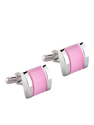 Pink crystal Cufflink 2