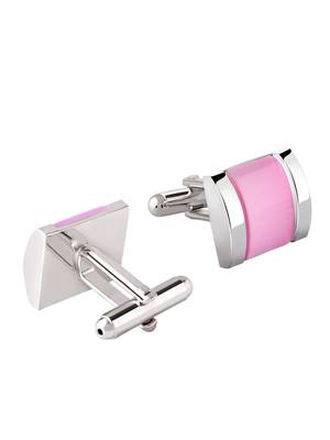 Pink crystal Cufflink 3