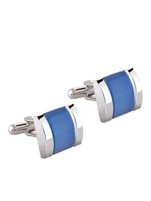 Blue crystal Cufflink 2